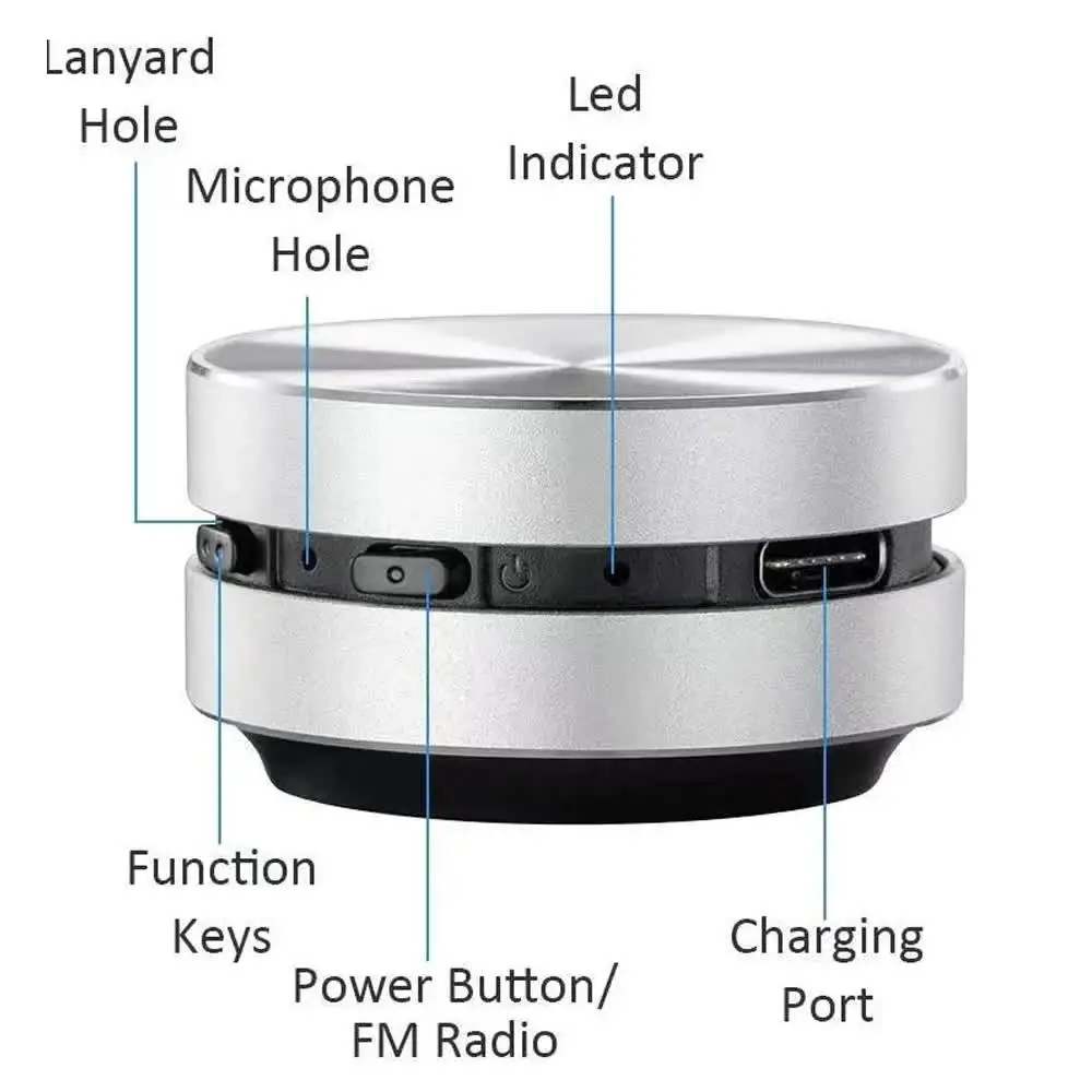 Carpbaba-Alto-falante Hot Bone Condução, Mini Bluetooth, TWS, Estéreo Sem Fio, Som Duplo, Humbird, Rádio FM