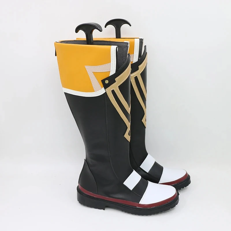 

OP Game Genshin Impact Bennett Party Batlle Scaramouche Cosplay Boots Shoes PU Leather Halloween Costumes 96,;[69
