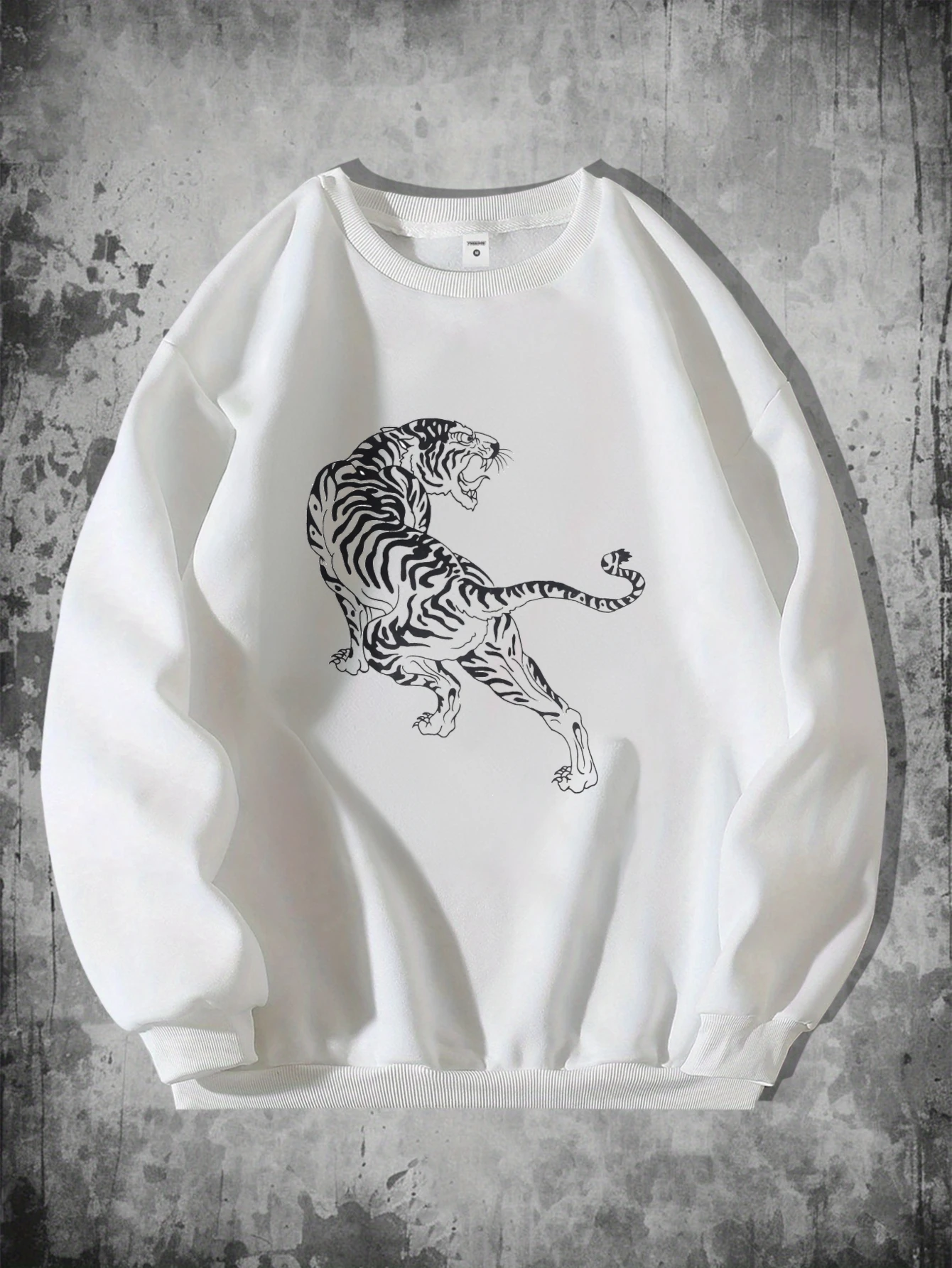 

Толстовки для мужчин, уличная одежда, осенний пуловер с длинными рукавами и тигровым принтом, графический пуловер в стиле хип-хоп, спортивная рождественская одежда y2k, мужское пальто