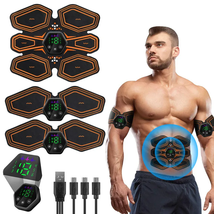 

EMS Trainer Toner Abdomen Muscle Stimulation Electric Abdominal Muscle Stimulator Abs Fitness Equipment For Arm Leg Back Massage