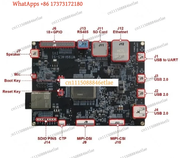 k3 ESP32-P4 & ESP32-C5 Dev Board, Dual-Band Wi-Fi 6 RISC-V 400MHz HMI Development Kit with MIPI Display