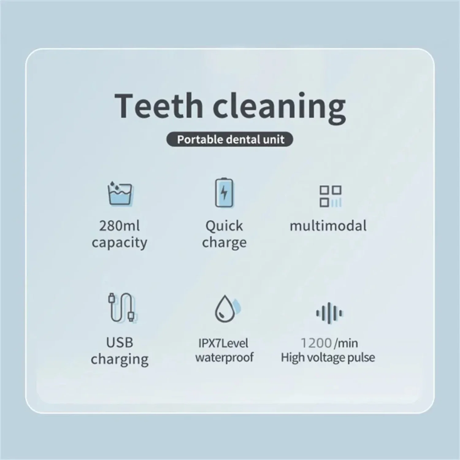 Compact, efficient and convenient, this rechargeable USB dental flosser is perfect for travelers. With its easy-to-use design, i