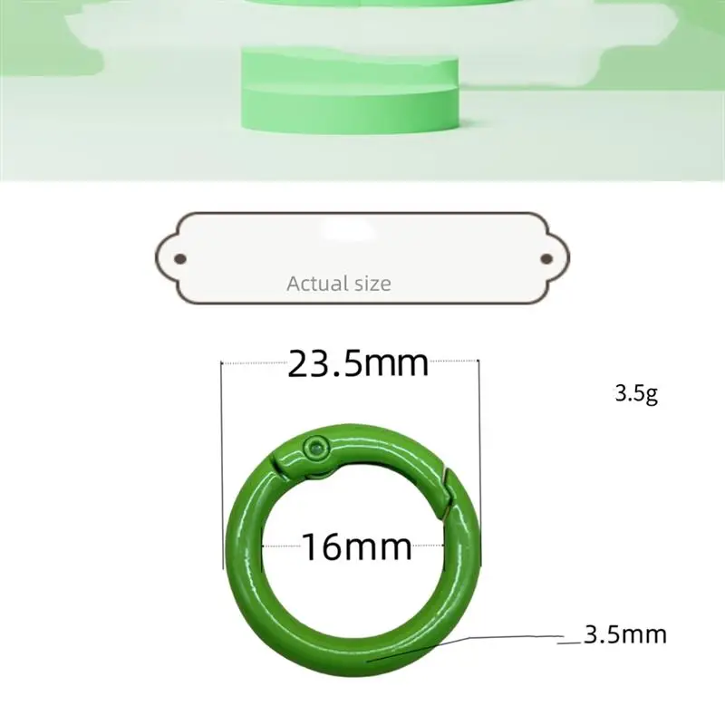 O-Ring Openable Keyring para Chave, Bolsa de Couro, Bolsa Cinto, Fivela Pingente, Snap Clasp Clip, Gatilho Ganchos, Jóias DIY, 10Pcs