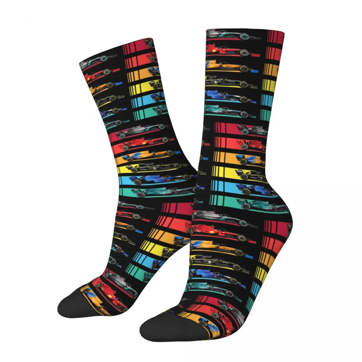 

Formula Racing Cars 2023 Socks Harajuku High Quality Stockings All Season Long Socks Accessories for Man's Woman's Gifts