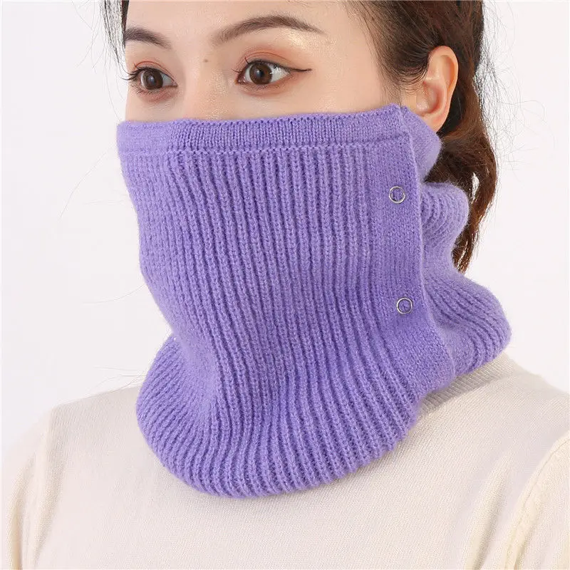 All-Match Pullover Flase Collar With Button Detachable Instant Neckerchief High Collar Warm Scarf Winter Face Neck Guard Collar