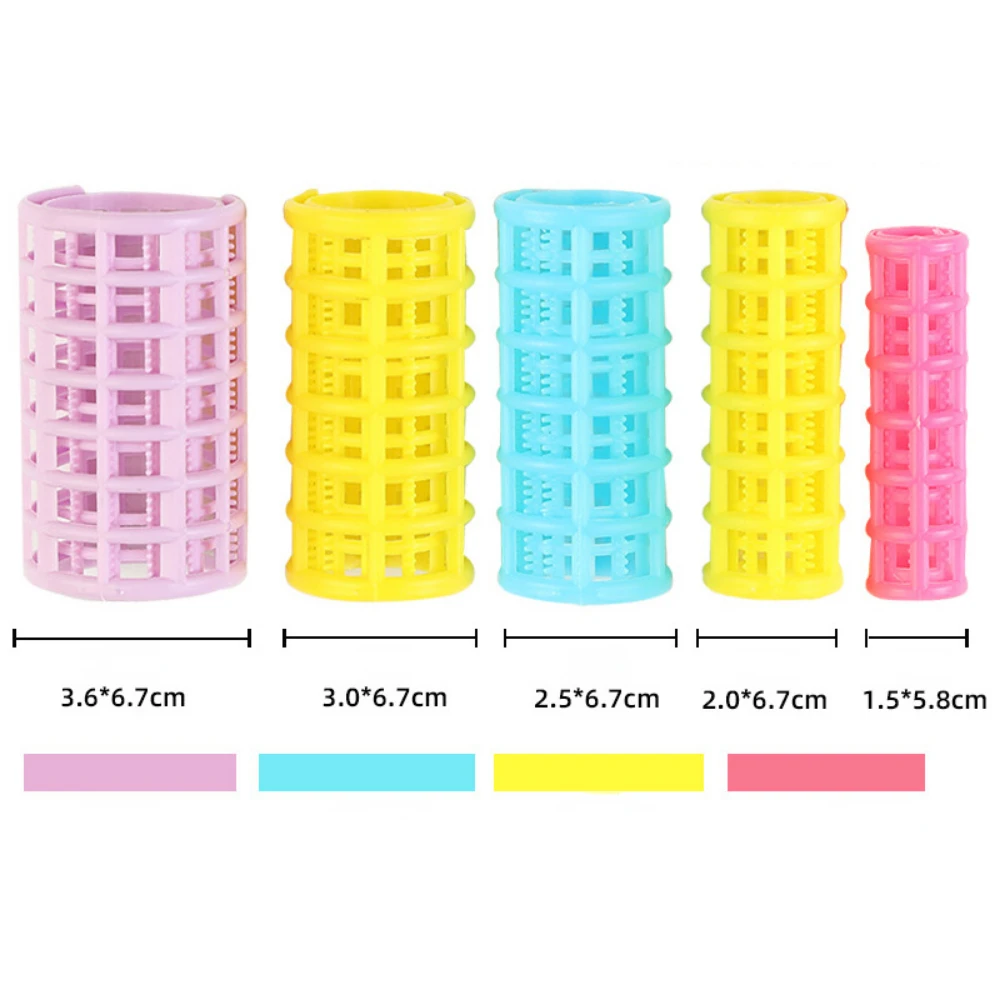 6-14pcs 5 Sizes Hairdressing Hair Curler Rollers Home Use DIY Magic Double Layer Styling Roller Roll Curler Hair Styling Tools view 3