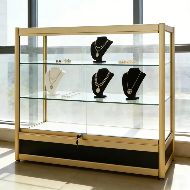 custom.Display Cases of Aluminum Frame and Glass Jewelry Aluminum Cabinets Displaying Phone Shops