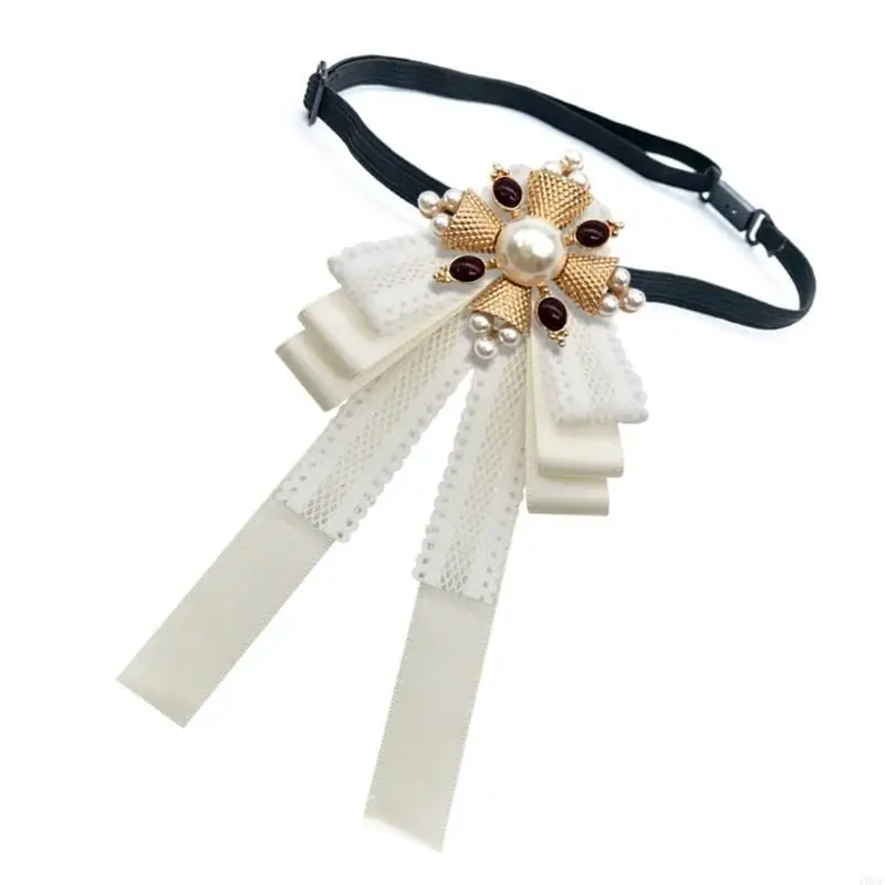 Регулируемый галстук-бабочка в стиле барокко JK для школьных мероприятий, вечеринок, реквизита для переодевания