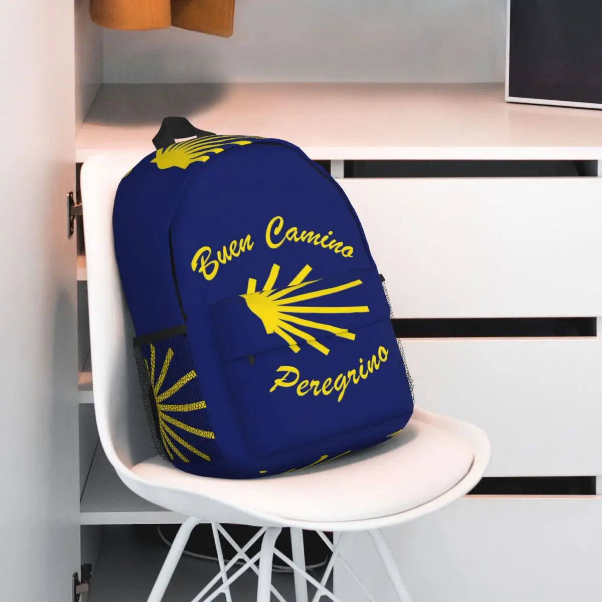 Yellow Camino De Santiago Scallop Shell Backpack Hot Sale Daypack Large Capacity Boys Girls BookBag Shoulder Bags School Bag