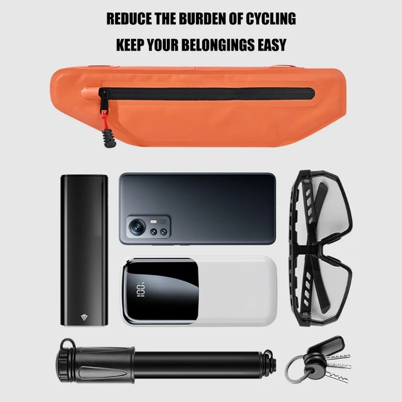 Permanent Fabric Bike Top Tube owner With Customizable Fasteners And Weather Resistant Design For trail Travel