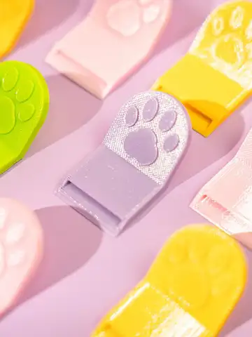 3D Printed Creative Cat Paw Shaped Pet Food Can Opener, Multifunctional Portable Cat Food Can Opener, Safe and Easy to Grip