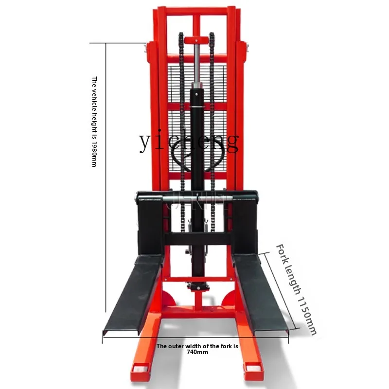 JXL6.8  manual hydraulic truck stacker lift truck lift forklift 1 ton 2 tons 3 tons full semi-electric handling