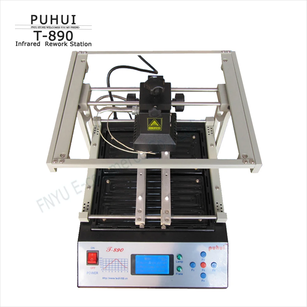 PUHUI T-890 1500W BGA Double Digital Infrared Reflow Soldering Station BGA IRDA Welding Machine SMT SMD Rework Station