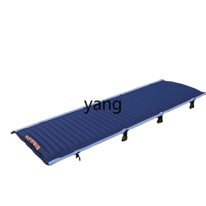 Yjq Outdoor Airbed Folding Bed Portable Single Ultralight Camping Camp Bed Fishing Ground Noon Break Bed