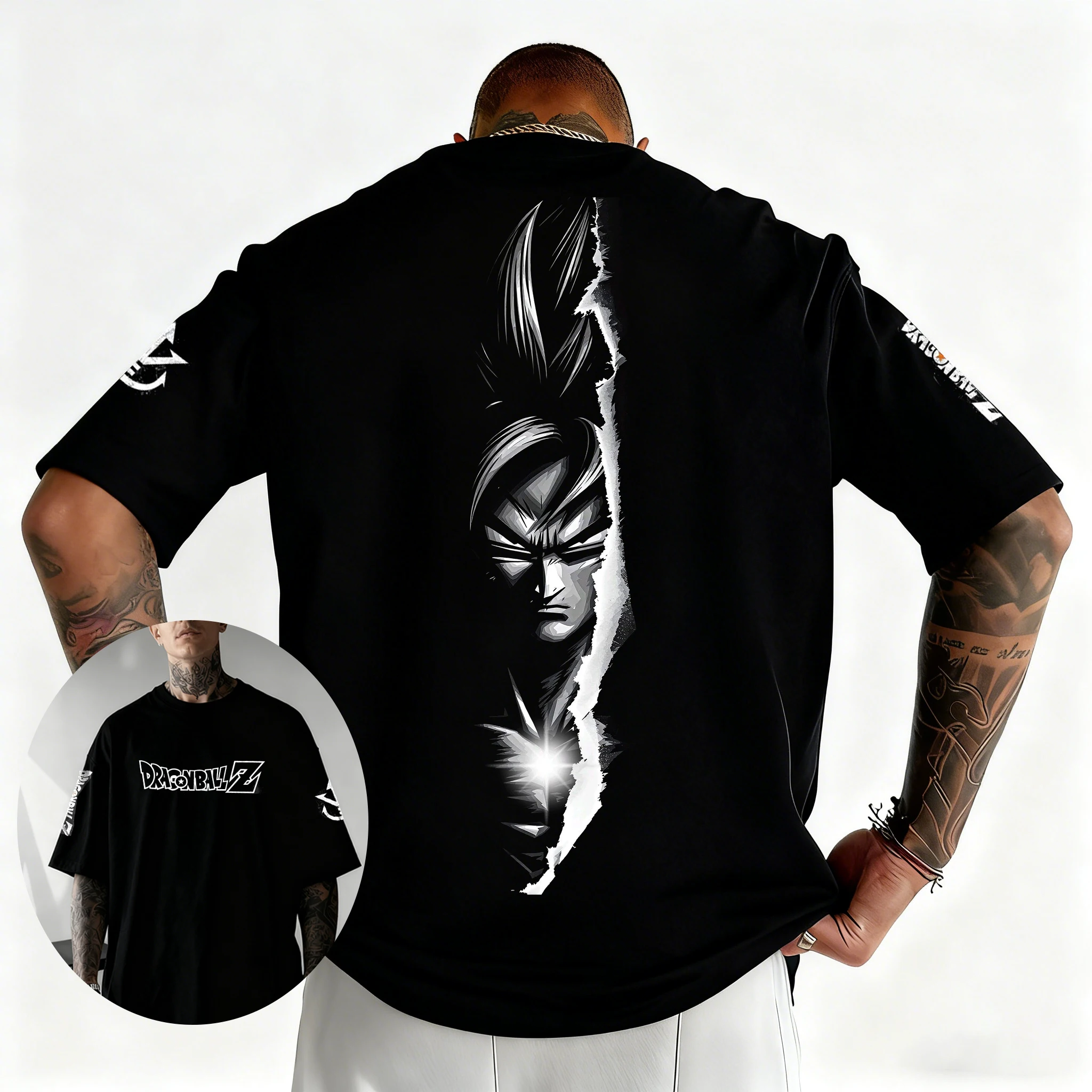 Dragon Ball Japanese Anime Printed Men's T-Shirt Majin Buu Boys Children Harajuku Short Sleeve Kids Goku T-shirt Summer Clothing - view 5