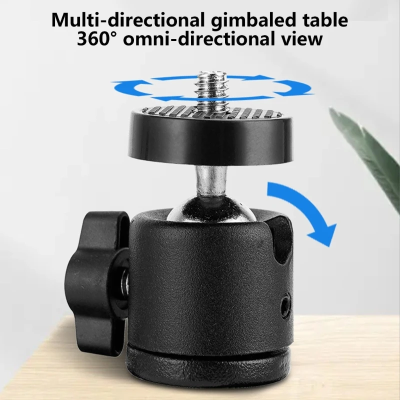 접이식 벽걸이 브래킷 2축 회전이 있는 금속 소재 프로젝션 각도 조절용 1/4 인터페이스