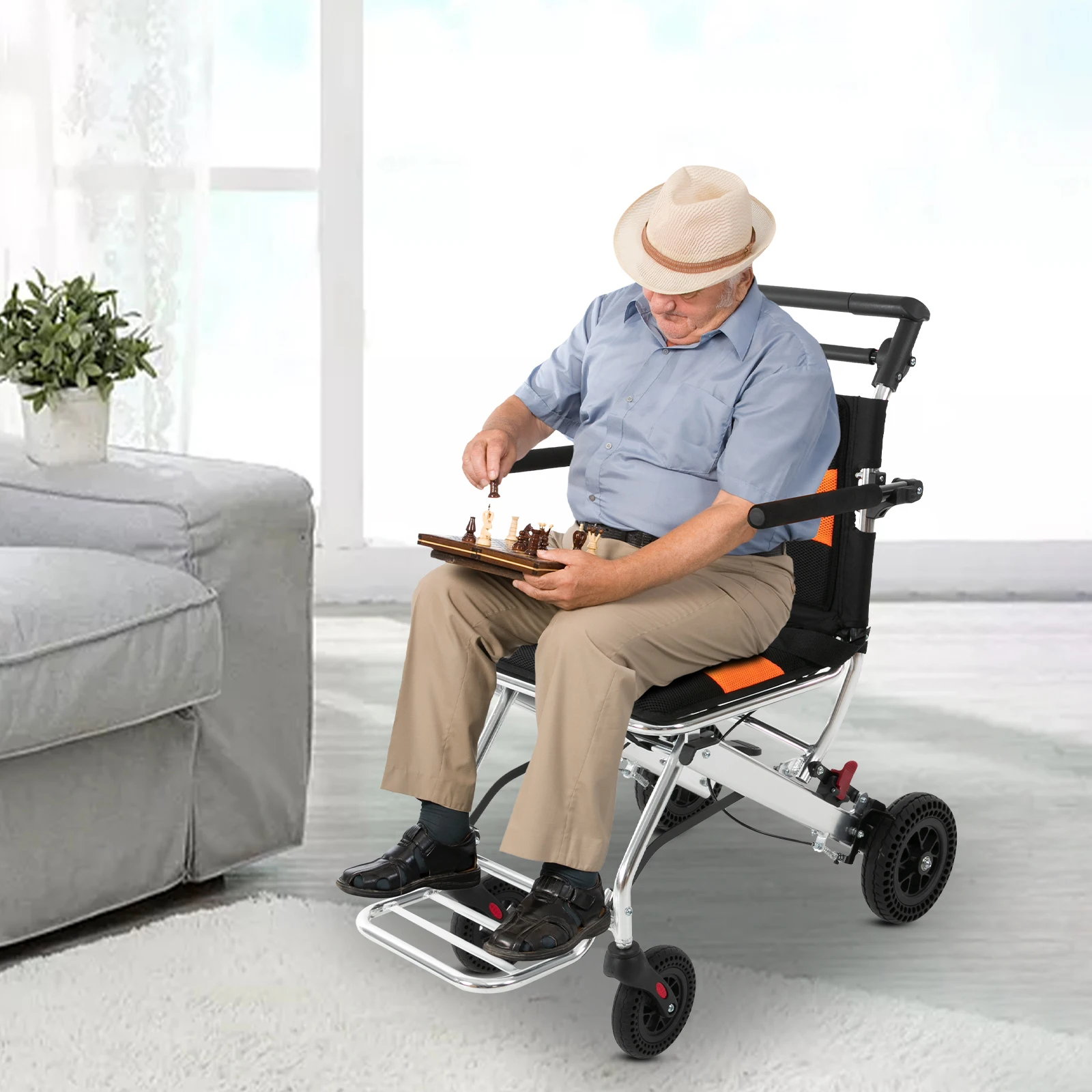 Portable Folding Wheelchair 6