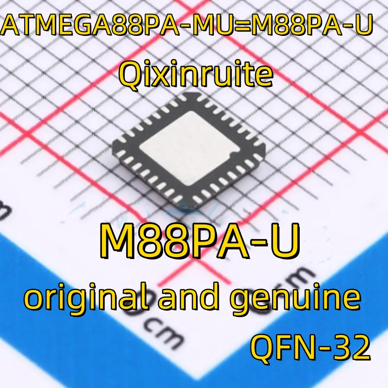 Qixinruite  Brand new original ATMEGA88PA-MU=M88PA-U=M88PA QFN-32 8-bit microcontroller chip