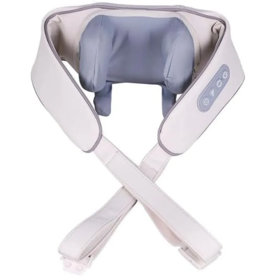 

Массажер для шеи, новинка 2025 года, лимфатический массажер с подогревом, беспроводной массажер для шеи и плеч шиацу для облегчения боли, глубоких тканей 3Sp