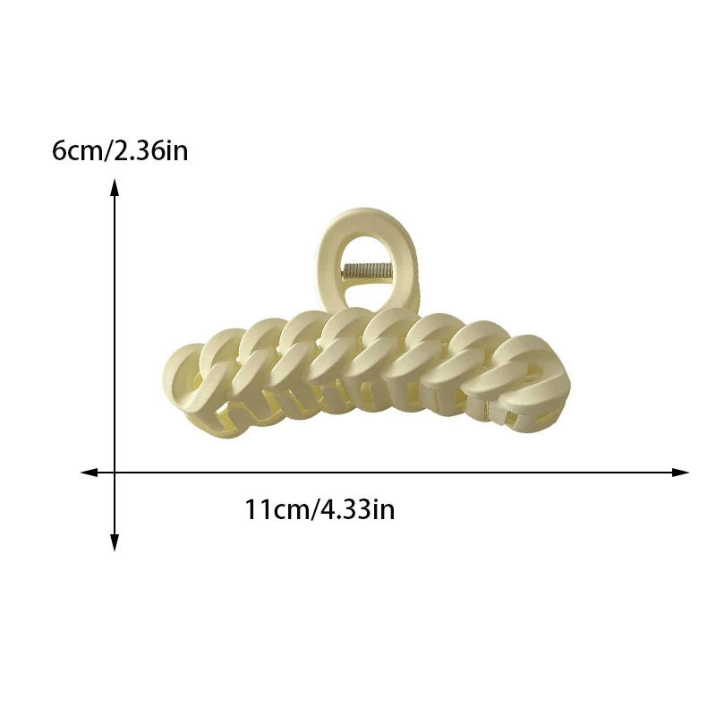 قسط السيدات متجمد سلسلة القرش كليب الرجعية أنيقة دبوس الشعر مخلب الشعر أزياء الفتيات إكسسوارات الشعر دبوس الشعر