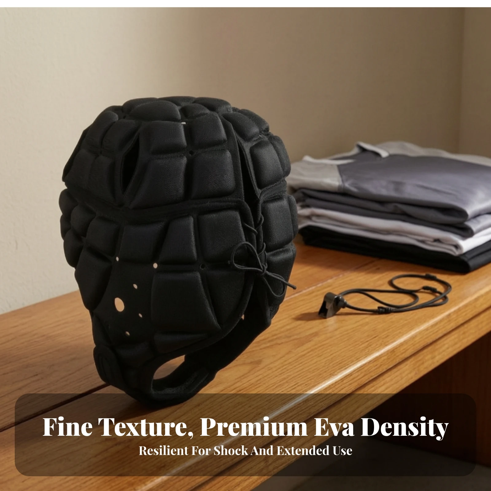 Padded Sports Helmet Lightweight Soft Shell Helmet Scrum Cap Comfortable Safety Headgear Abrasion Resistant