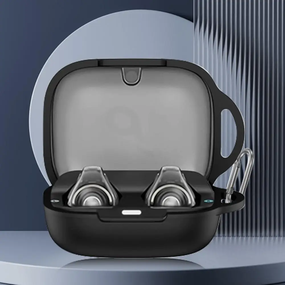 Силиконовый чехол для наушников, защитный силиконовый чехол для наушников с карабином для Soundcore C30i, противоударный