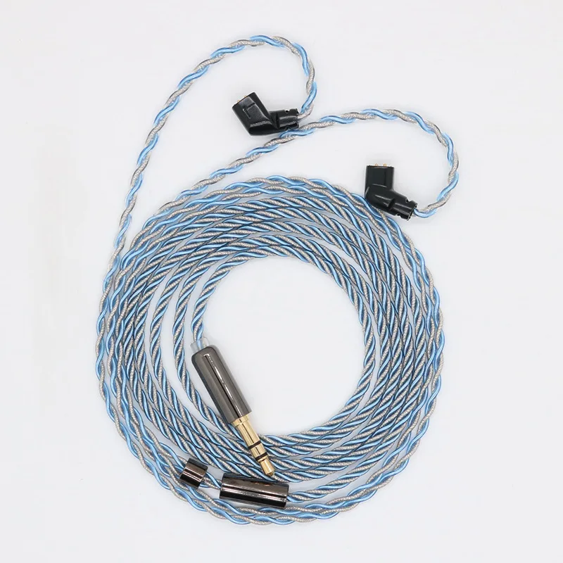 4 share  silver plated cable  0.78mm 0.78QDC