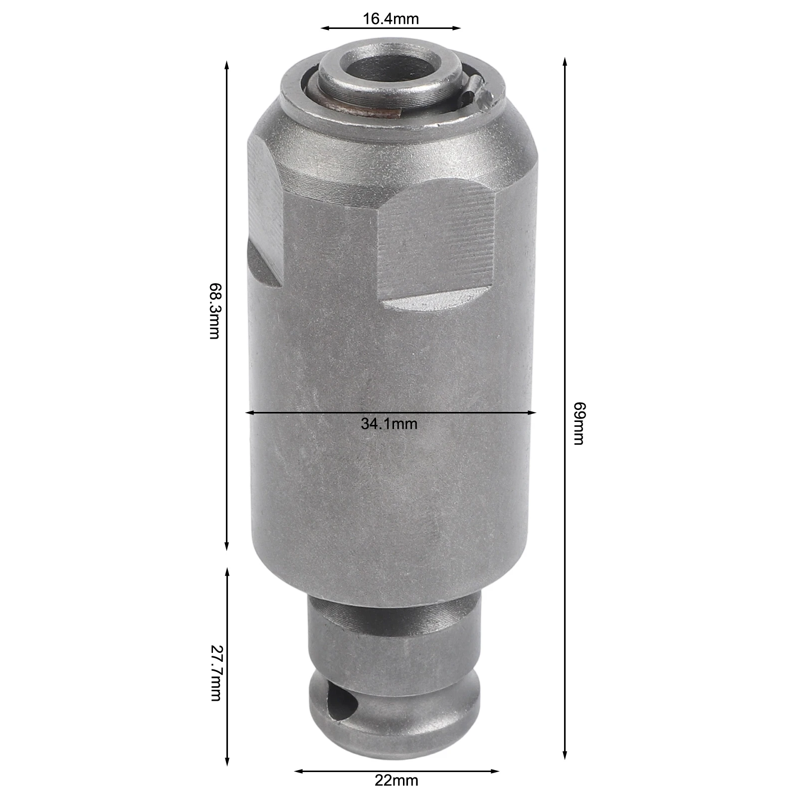 

Conversion Adapter for Electric Wrenches and Hammers with Hex to Round Handle Connection for Industrial Applications