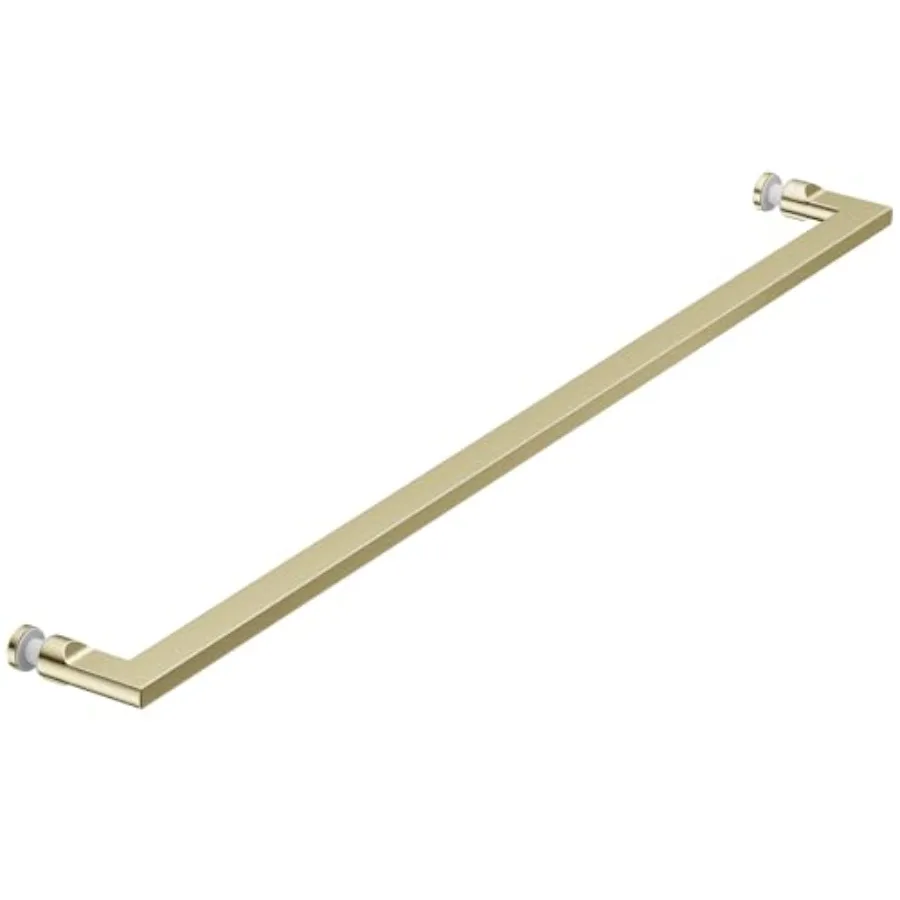 

Shower Glass Door Towel Bar Handle Modern Rectangular Tube Design 304 Staless Steel Suitable for 6 12 mm 1/4'' 1/2'' Thick Glas