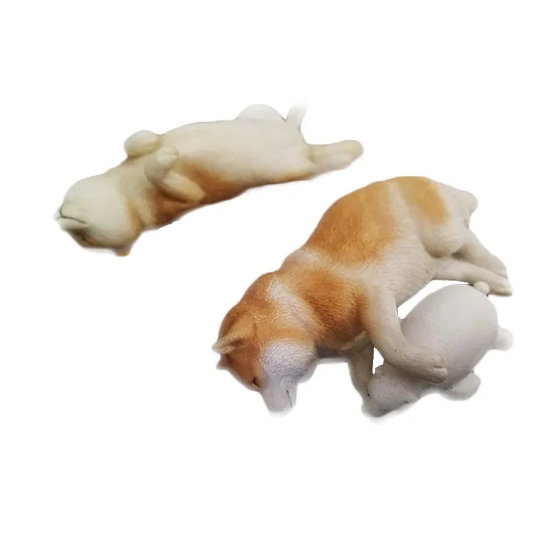 

Sleeping Shiba Inu Model Cute Sleeping Dog Creative Car Resin Animal Ornament Car Trinkets Gifts