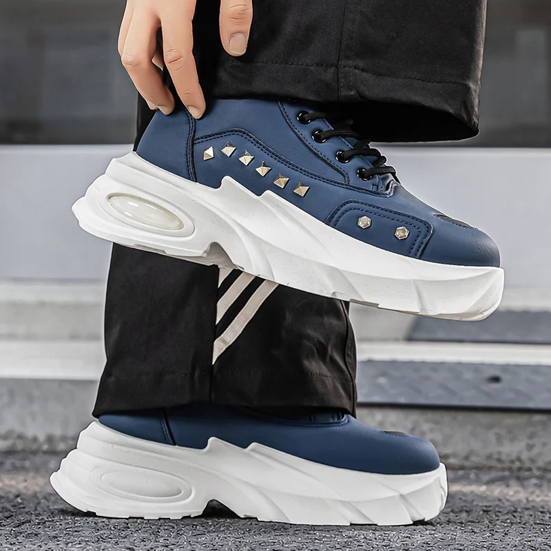 Herren Leichte Ganzjahres-High-Top Outdoor-Stiefel, Outdoor-Freizeitschuhe, Laufschuhe für Männer – Detail 36