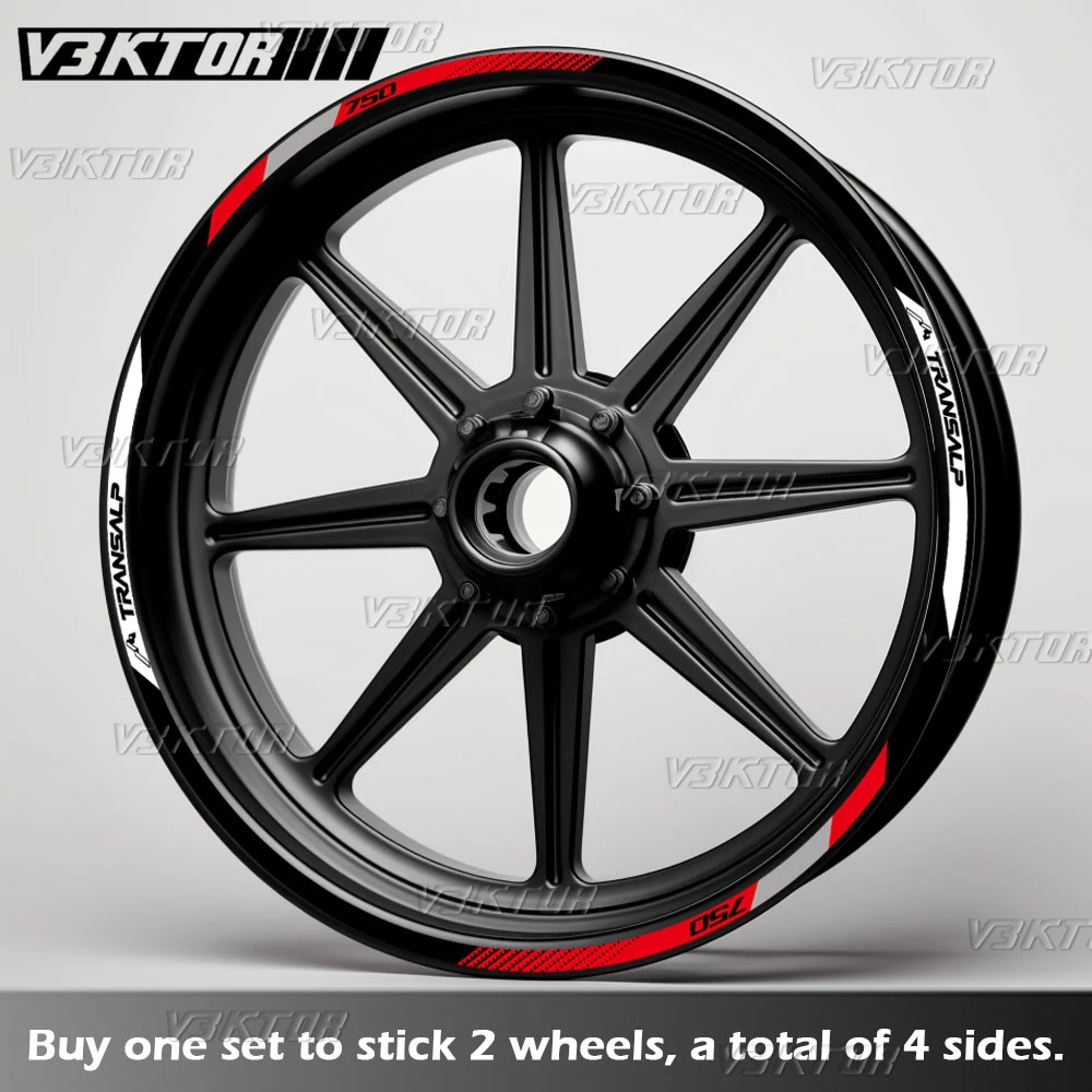 For Honda XL750 Transalp XL 750 Reflective Motorcycle Wheel Sticker Rim Decal Hub Stripe Tape Accessories