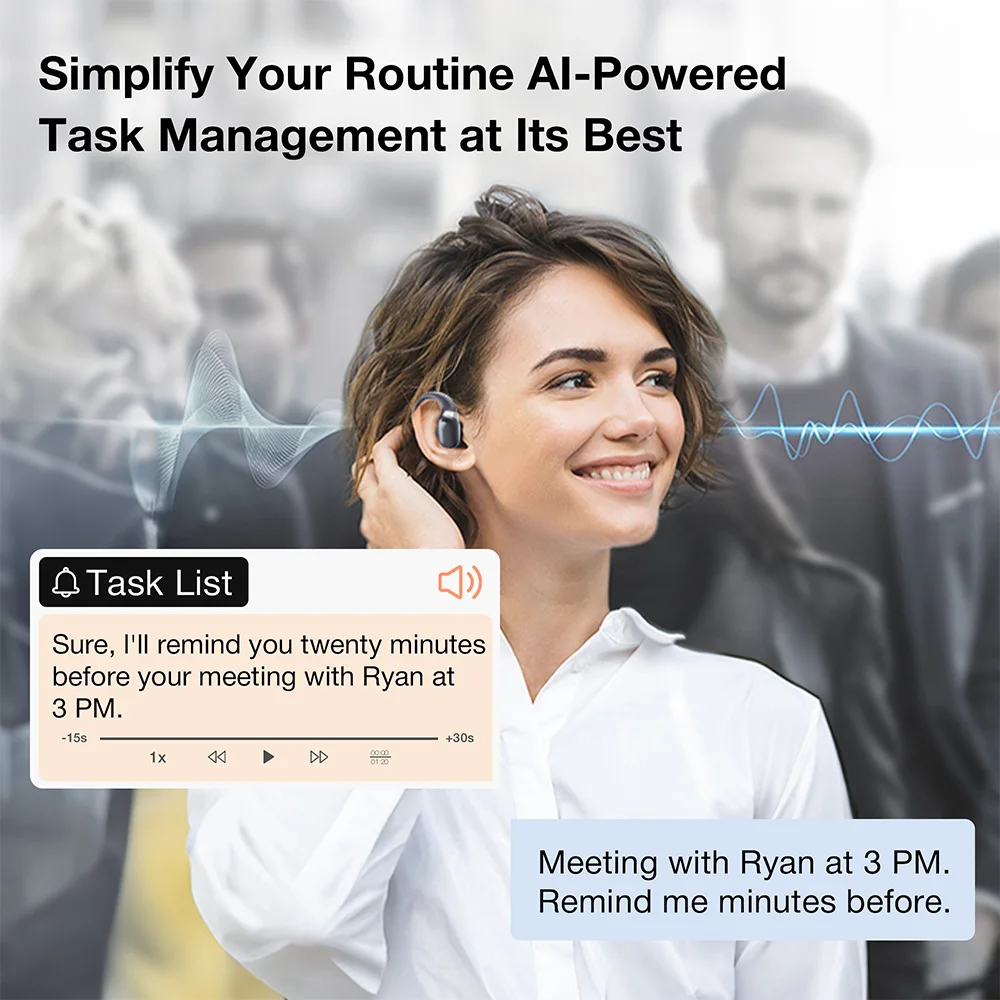 CES 2025 Cutting-Edge AI Headphones & AI TWS Offering Smart Assistant Function and Noise Cancelling Tech.