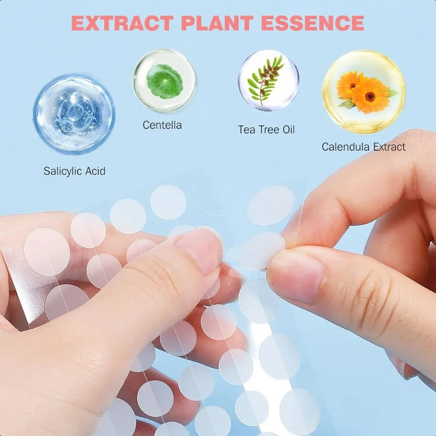 Plasterki na pryszcze na twarz 360 szt. Hydrokoloidowe plasterki na trądzik do zakrywania wyprysków i niedoskonałości, urocze plasterki na pryszcze w kształcie gwiazdek, pielęgnacja skóry twarzy C