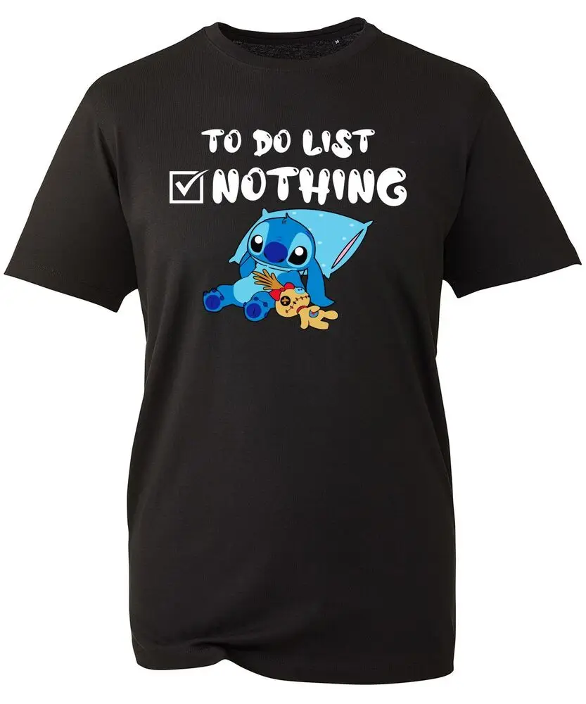 To Do List Nothing T-shirt Funny Cartoon Mother Day Love Mother Unisex Gift Top  High Quality 100%Cotton Short Sleeve