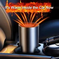 Hipacool 24V 12V 150W Suction Cup Car Heater Windshield Defrost Defogger 2-in-1 Car Heat Cool 360° Rotatable Car Accessories