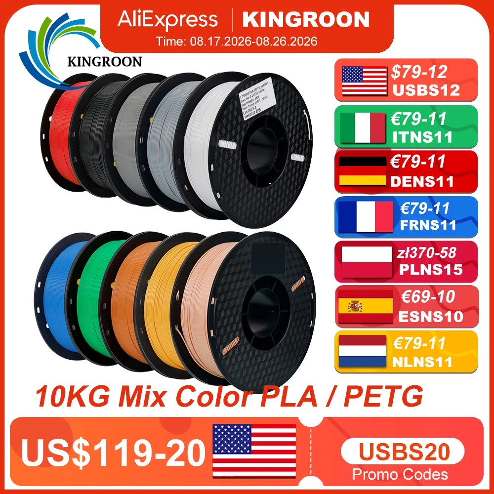 3D Printing Nylon - Filamento para Impressora 3D KINGROON 22LBS