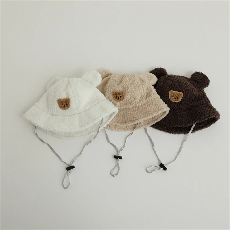 

Fisherman Hat Cosy Fleece Lined Bucket Hat for Kids Warm and Soft Basin Caps for Boys and Girls Aged 3-8 Years Fall Winter Essen