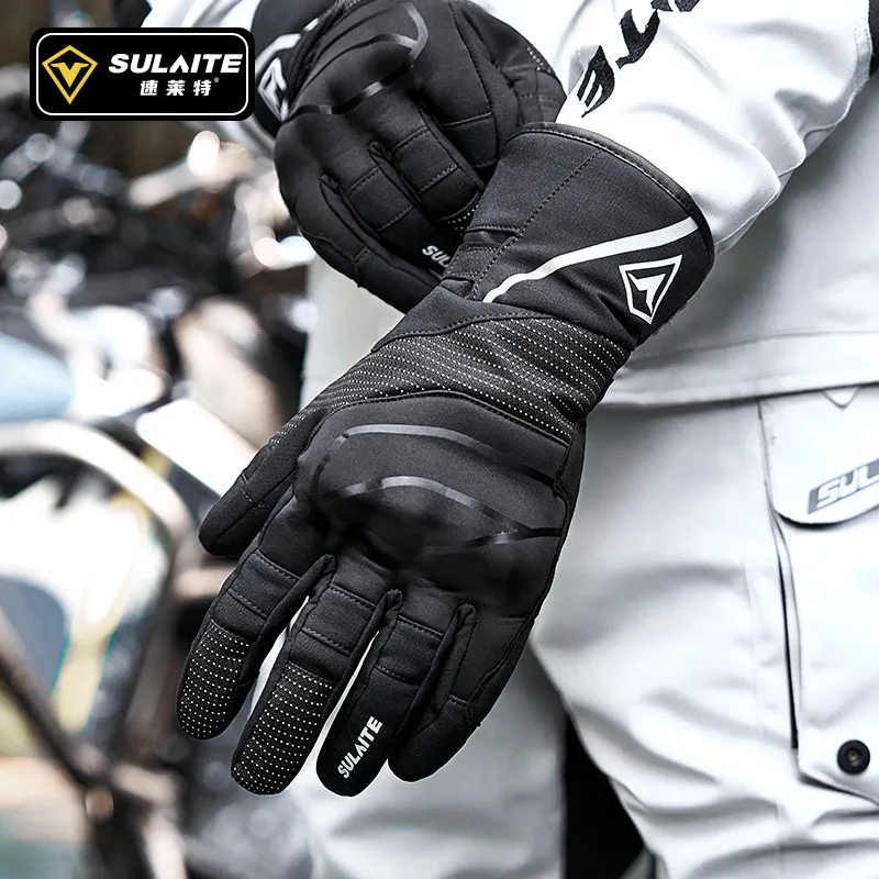 

Уличные мотоциклетные перчатки, противоскользящие и ветрозащитные зимние мотоциклетные перчатки, бархатные теплые мужские мотоциклетные перчатки для мотоциклистов