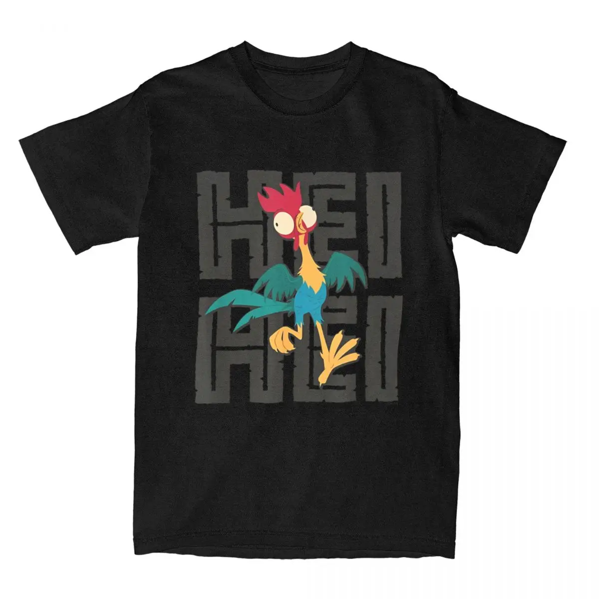 Moana Hei Hei T-Shirt for Men Women Novelty Cotton Tee Shirt O Neck Versatile Short Sleeve T Shirt Party Clothing Unisex Tops