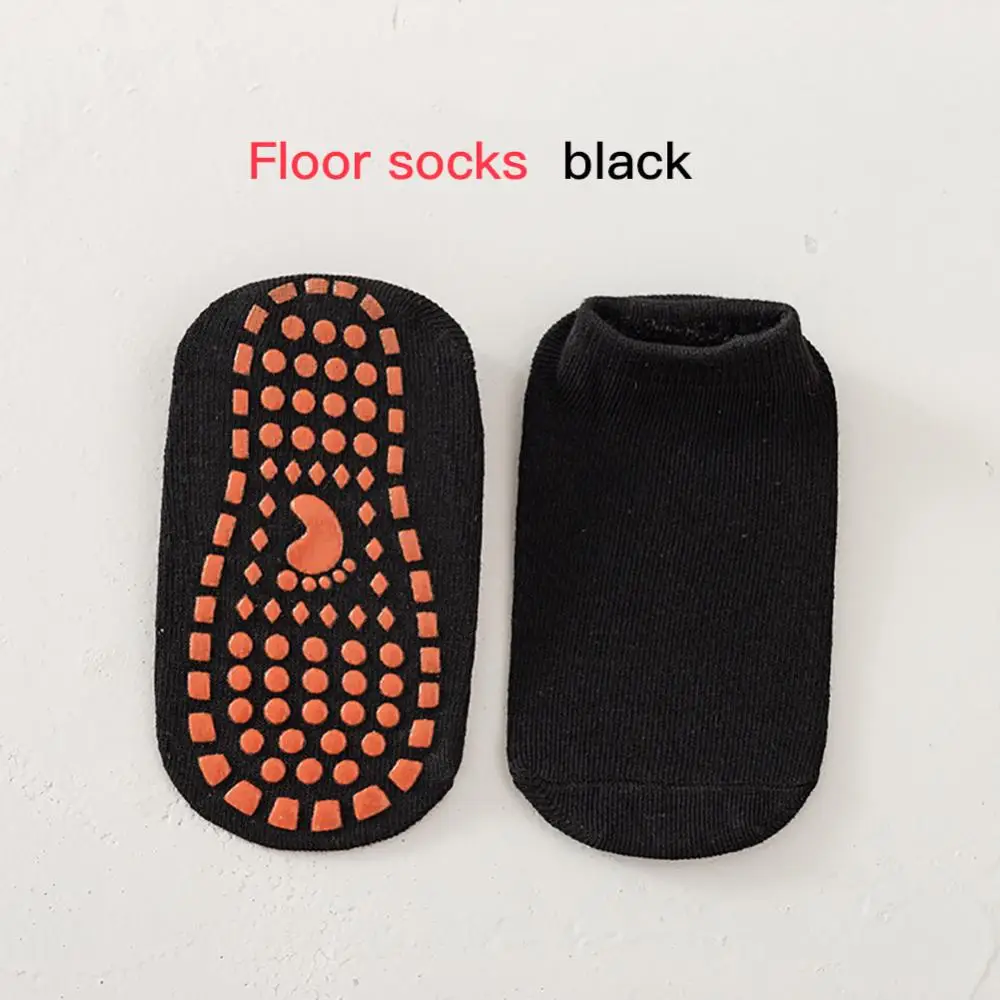 Kids Adults Anti-Slip Socks Breathable Sweat Absorption Cotton  Socks Parent-Child Trampoline Sock Elasticity Sports Floor Socks