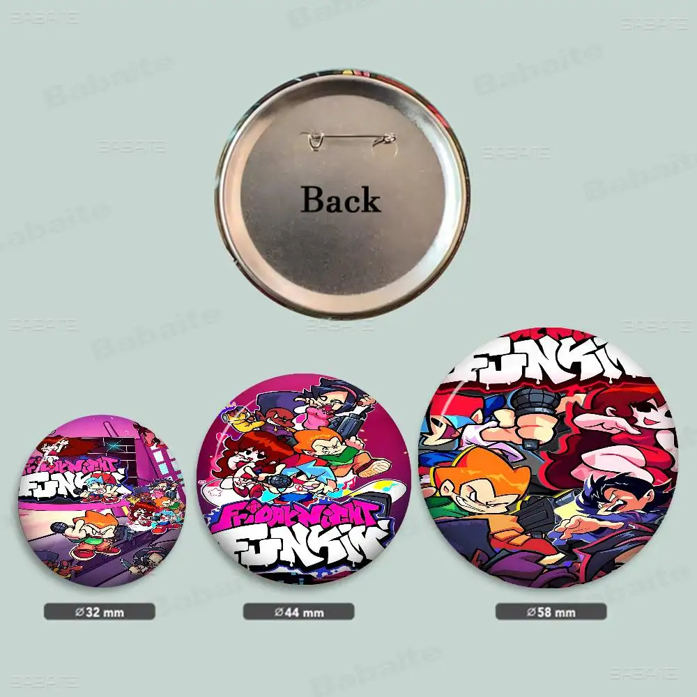 Games Friday Night Funkin Anime Brooches Cute Cartoon  Badge Jacket Jeans Lapel Pin Gift Accessorie