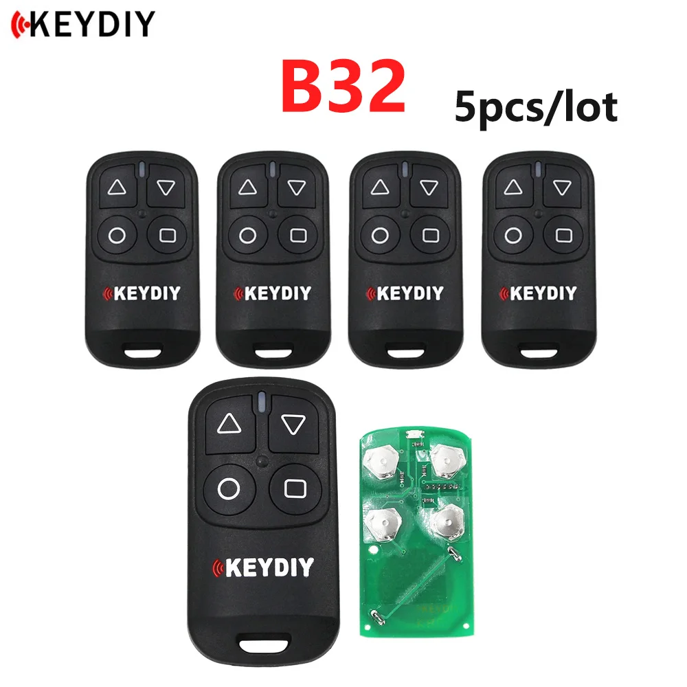 

5pcs/lot KEYDIY KD B32 Garage Door KD General Remote 4 Button B32 for KD900 URG200 KD-X2 remote Master