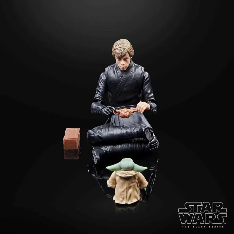 Original Star Wars Luke Skywalker & Grogu The Book of Boba Fett 6 Inches Black Series baby Yoda Action Figure Model Kid Toy Gift