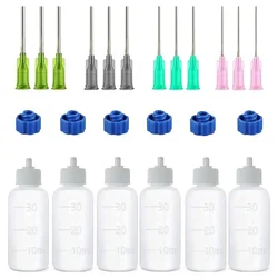 24-Piece Ceramic Slip Bottle Set - 30ml Multi-Needle Squeeze Bottles for Pottery Painting, Clay Sculpture & DIY Ceramic Decor