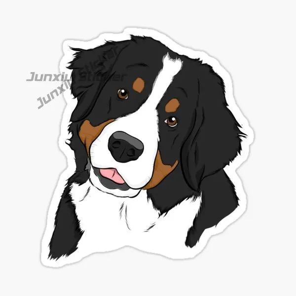 Bernese Mountain Dog Swiss Smart Flexible Alert and Kind Brave Dog Car Sticker Vinyl Self-Adhesive Decorative Decal