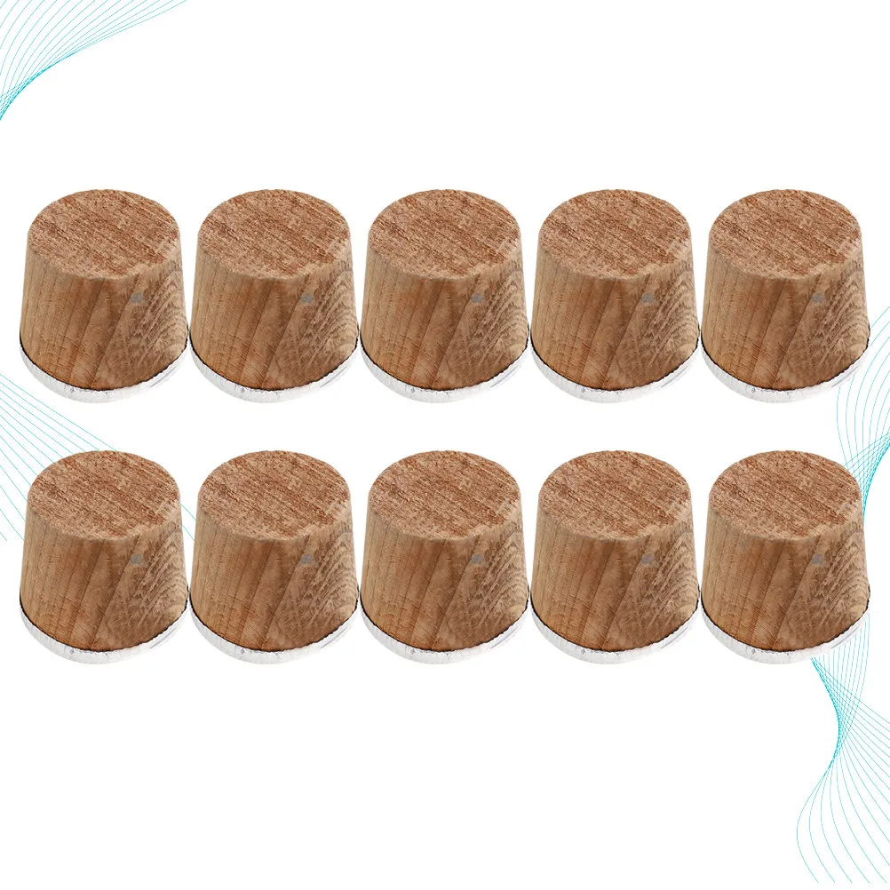 10Pcs Wooden Bottle Stopper for Vacuum Flask Kettle Replacement Cork Plug Safe Tasteless Anti-Aging Household Supplies