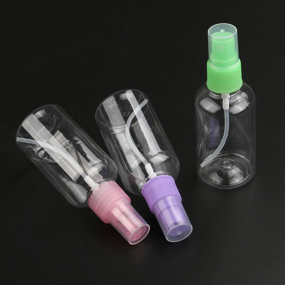 

Portable Refillable Plastic Fine Mist Perfume Make Up Clear Empty Sprayer Bottle Atomizers PET Spray Bottles Pump 100ML