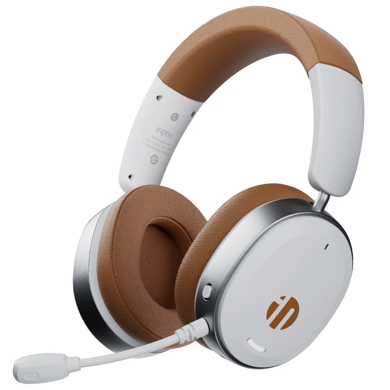 Inphic H9 سماعات بلوتوث لاسلكية إلغاء الضوضاء سماعات الألعاب 2000mah 50mm نطاق الصوت المتكلم ميكروفون قابل للفصل