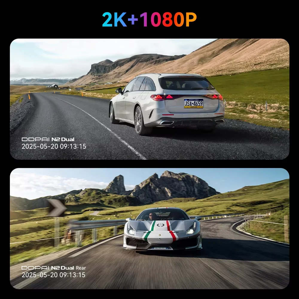 Cámara para Auto DDPAI N2, Vis - Dash Cam Front And Rear 4K reseña y precio